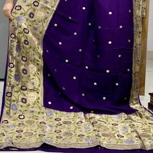 Munga crepe Silk Saree | Party Saree |  Saree for wedding | Crepe silk Saree